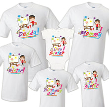 Load image into Gallery viewer, Art Painting Family Matching Birthday T-shirts Shirt Celebration kids Coloring
