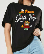 Load image into Gallery viewer, Group of Las Vegas Girls Trip TSHIRT / RAGLAN Vacation shirt 2021 matching reunion Tee
