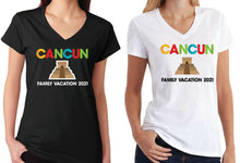 Load image into Gallery viewer, Cancun Tank Top/VNeck, 2021 Vacation, Cruise, Mexico Matching Spring Break
