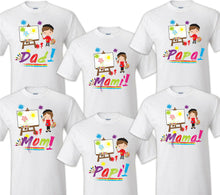 Load image into Gallery viewer, Art Painting Family Matching Birthday T-shirts Shirt Celebration kids Coloring
