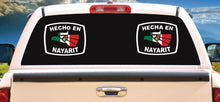 Load image into Gallery viewer, Hecho en Nayarit letters Decal Car Window Laptop Flag Vinyl Sticker Mexico NAY Mexican Sticker, Trucking, Trokiando Trucks decal Mex
