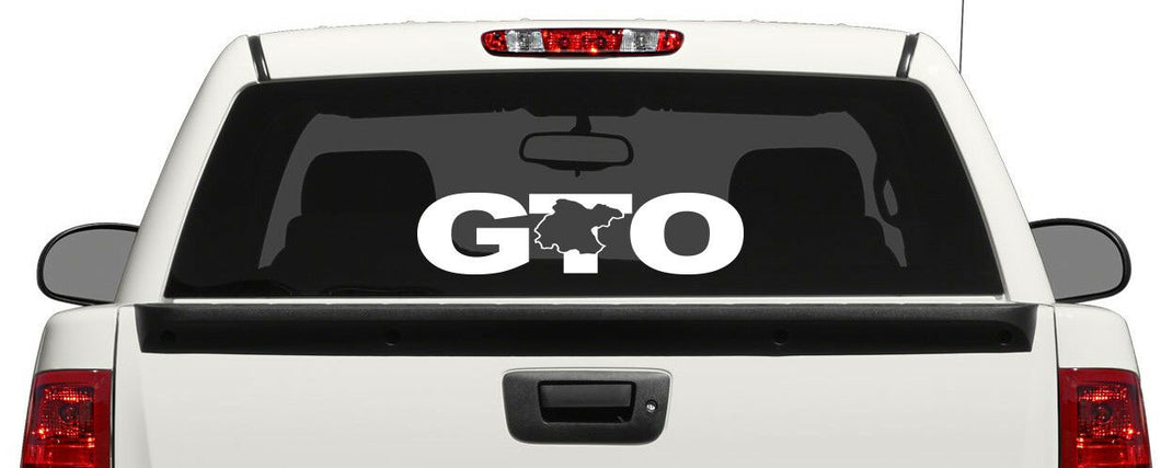 GTO letters Decal Car Window Laptop Map Vinyl Sticker Estado Guanajuato Mexico