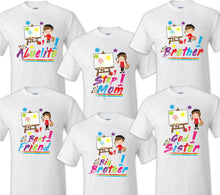 Load image into Gallery viewer, Art Painting Family Matching Birthday T-shirts Shirt Celebration kids Coloring
