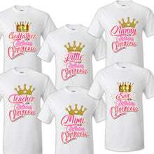 Load image into Gallery viewer, Princess Shirts Family Matching Birthday T-shirts Shirt Celebration kids
