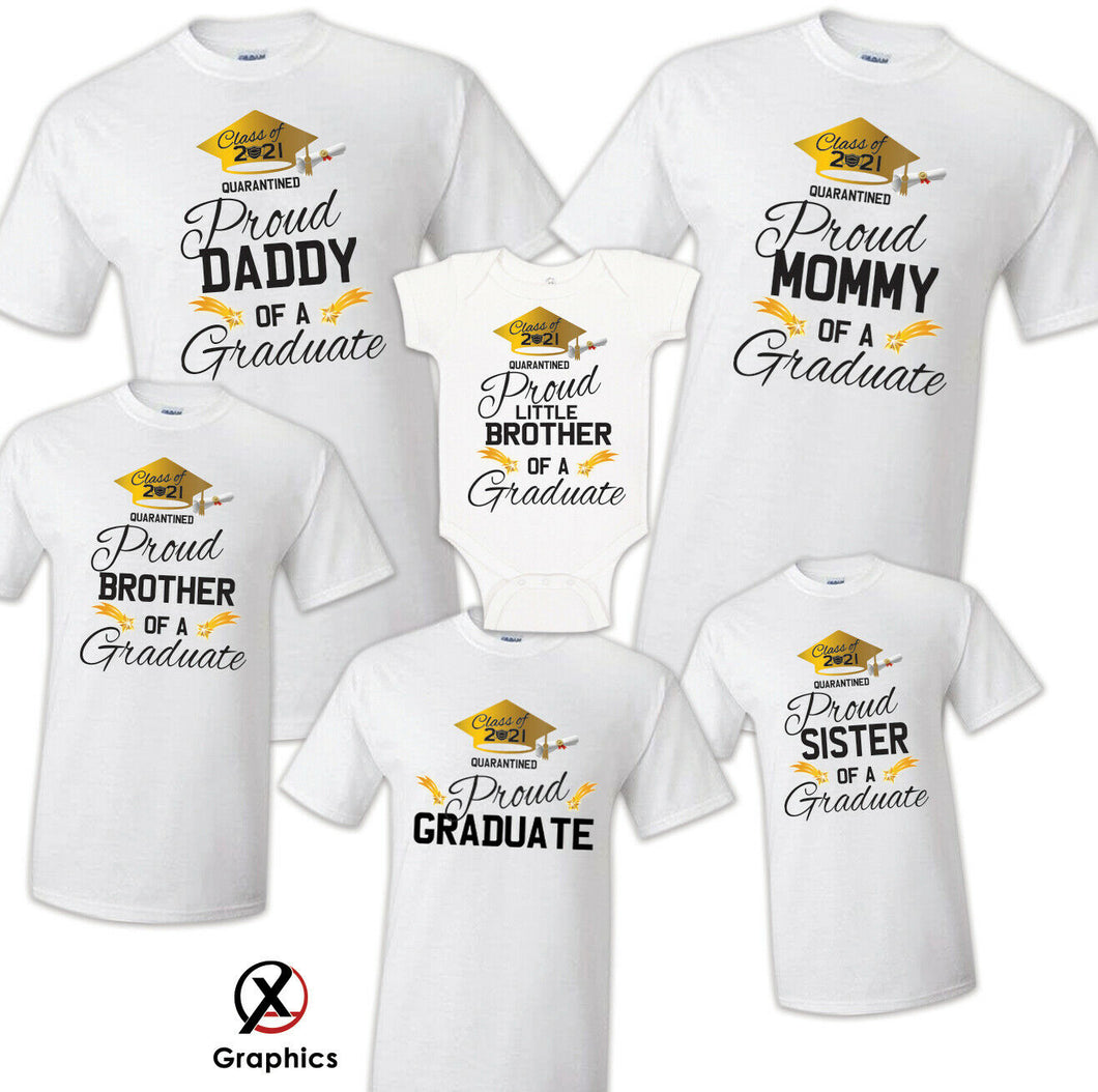 Family of Graduate Shirts, Graduation Matching Quarantined 2021 Graduation 4
