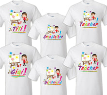 Load image into Gallery viewer, Art Painting Family Matching Birthday T-shirts Shirt Celebration kids Coloring
