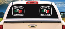 Load image into Gallery viewer, Hecha en Veracruz letters Decal Car Window Laptop Flag Vinyl Sticker Mexico GTO Mexican Sticker, Trucking, Trokiando Trucks decal MX VER
