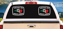 Load image into Gallery viewer, Hecha en Reynosa letters Decal Car Window Laptop Flag Vinyl Sticker Mexico SLP Mexican Sticker, Trucking, Trokiando Trucks decal MX
