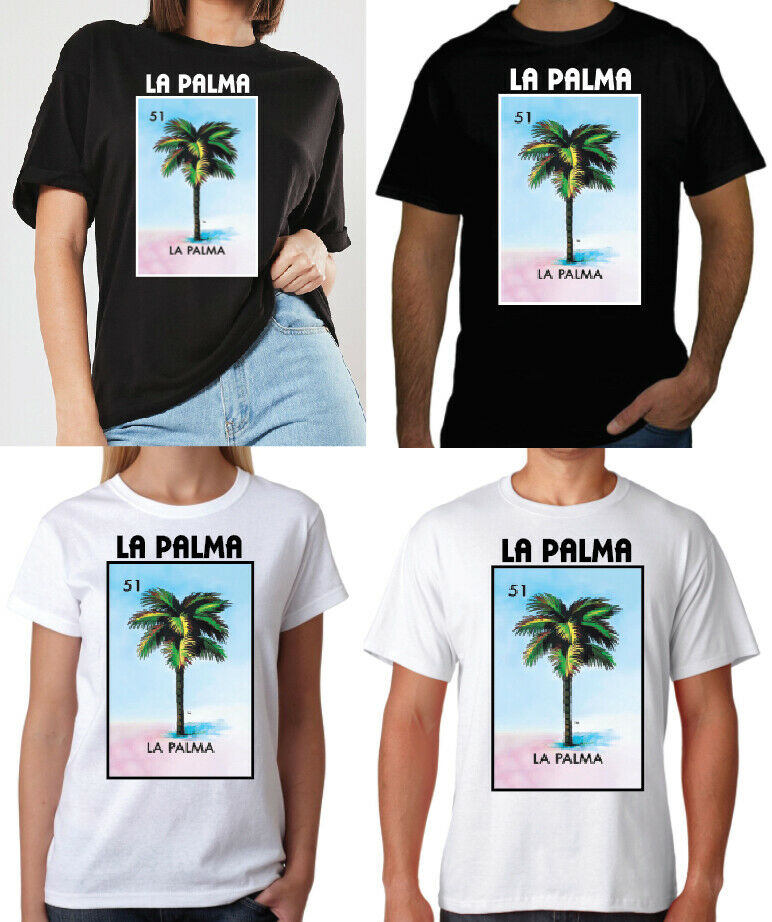 La Palma T-Shirt  / Raglan Loteria Tee Shirt Mexican Bingo Funny Polaca Lottery Game palm