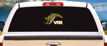 Load image into Gallery viewer, Mexican Eagle Decal escudo car window vinyl sticker Gobierno Mex. Veracruz VER Estado Mexican Flag Trokiando Trokitas trucking decals
