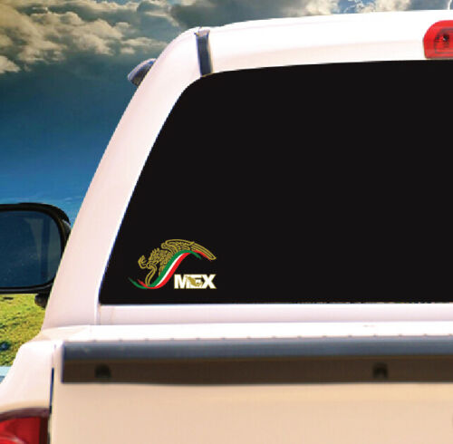 Mexico Eagle Sticker | Car window vinyl sticker decal Gobierno de Mex. Mexico Aguila logo Mexican Flag