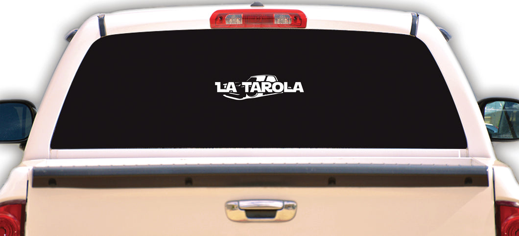 La Tarola Decal Car Window Laptop Vinyl Sticker trokas trokiando mexican flag